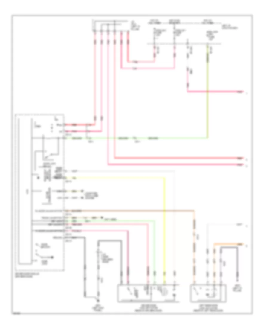 Forced Entry Wiring Diagram 1 of 2 for Hyundai Genesis 3 8 2012
