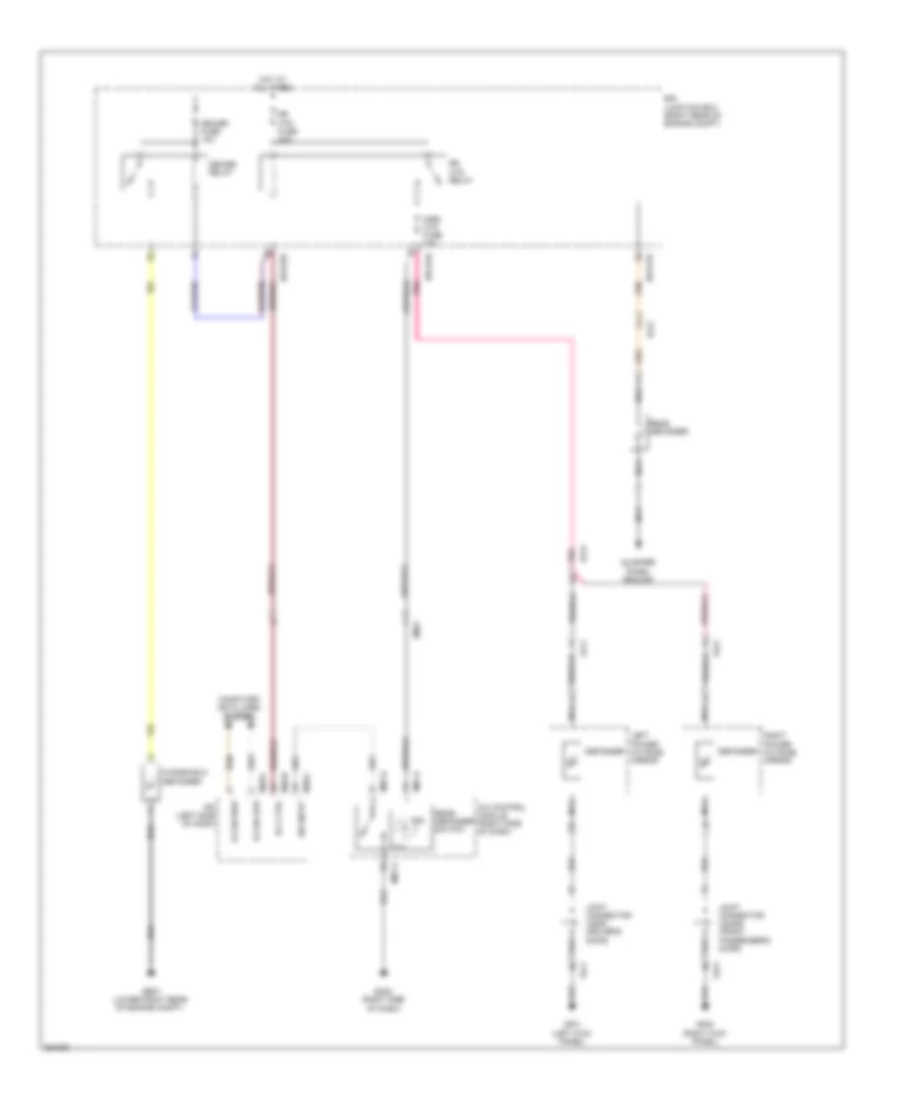 Defoggers Wiring Diagram for Hyundai Genesis 3.8 2012