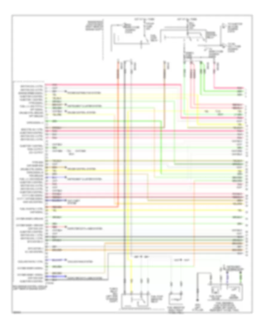 5.0L, Engine Performance Wiring Diagram (1 of 6) for Hyundai Genesis 3.8 2012