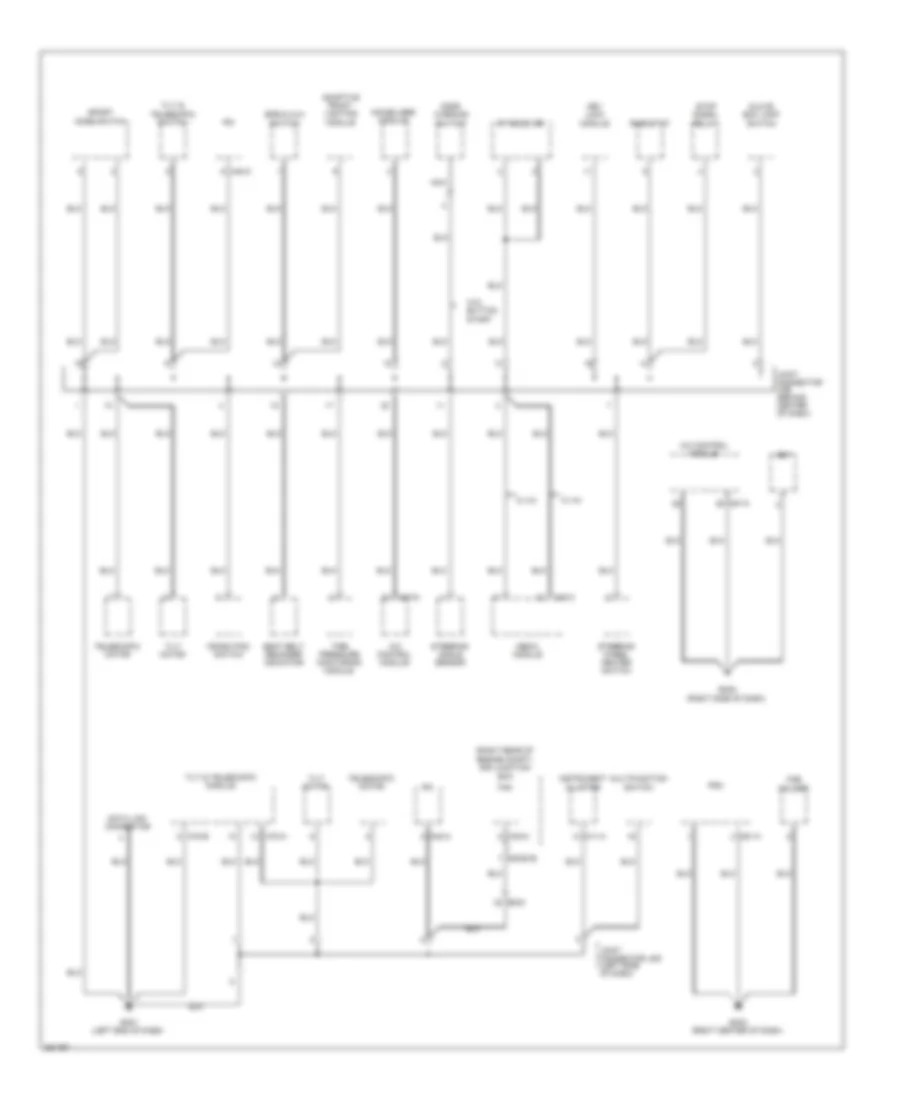 Ground Distribution Wiring Diagram 1 of 6 for Hyundai Genesis 3 8 2012