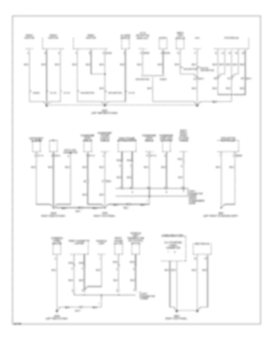 Ground Distribution Wiring Diagram (2 of 6) for Hyundai Genesis 3.8 2012
