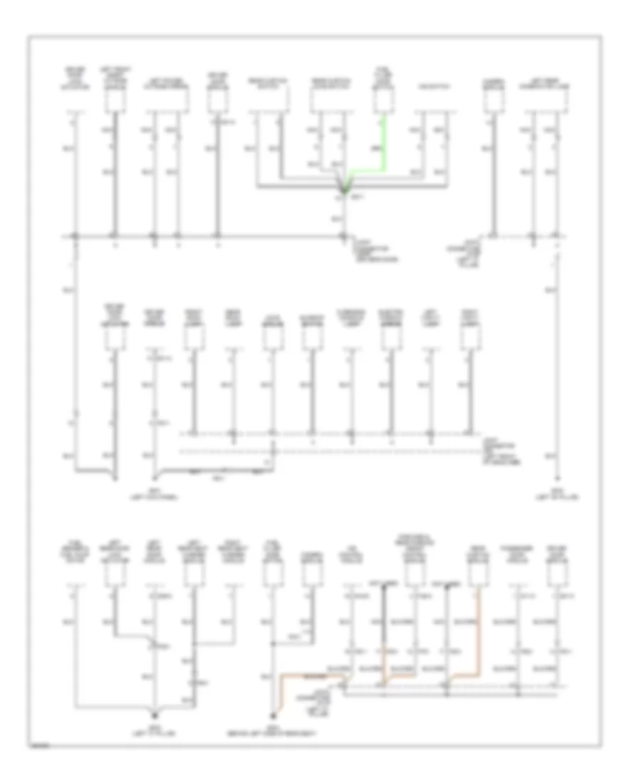 Ground Distribution Wiring Diagram (4 of 6) for Hyundai Genesis 3.8 2012