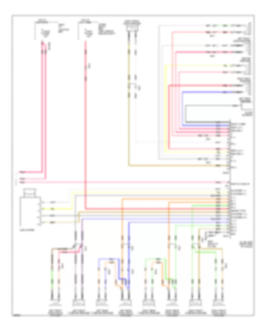 Driver Information System Wiring Diagram (4 of 4) for Hyundai Genesis 3.8 2012