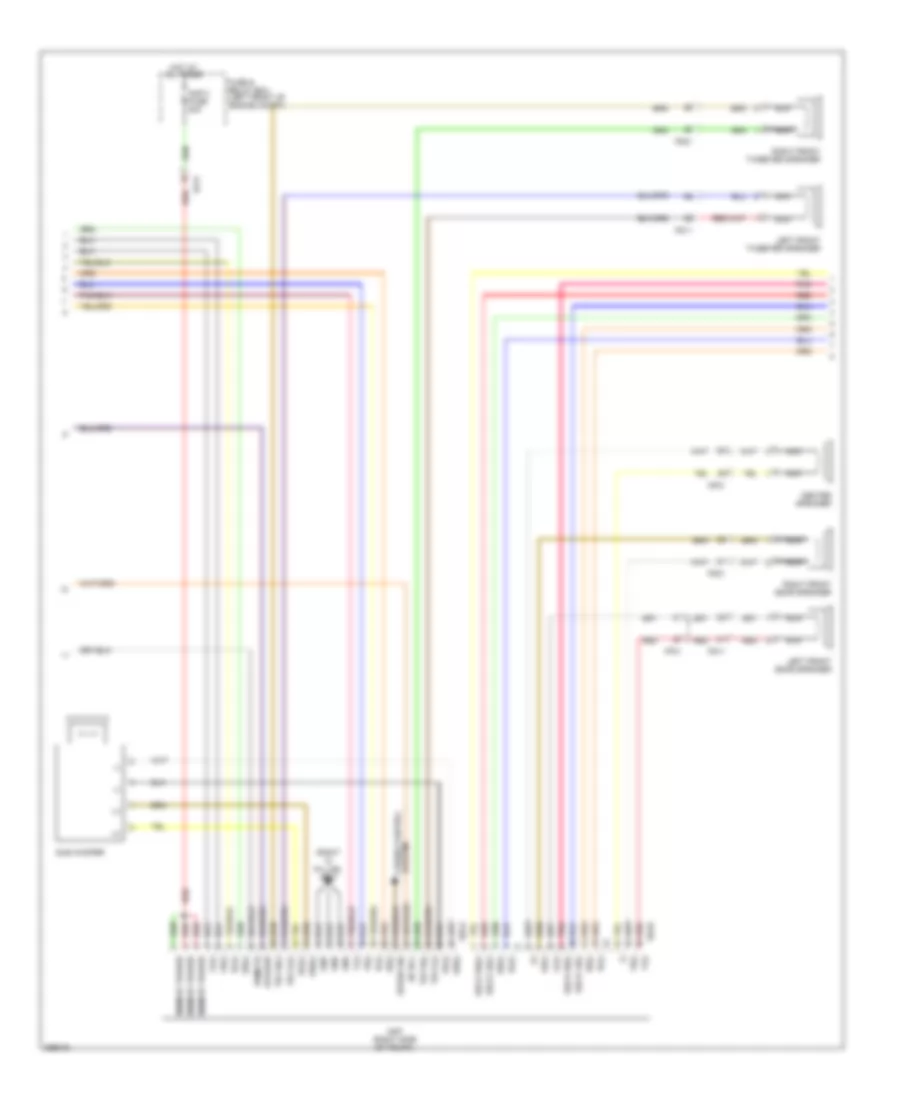 Navigation Wiring Diagram, with JBL Amplifier (2 of 3) for Hyundai Genesis 3.8 2012