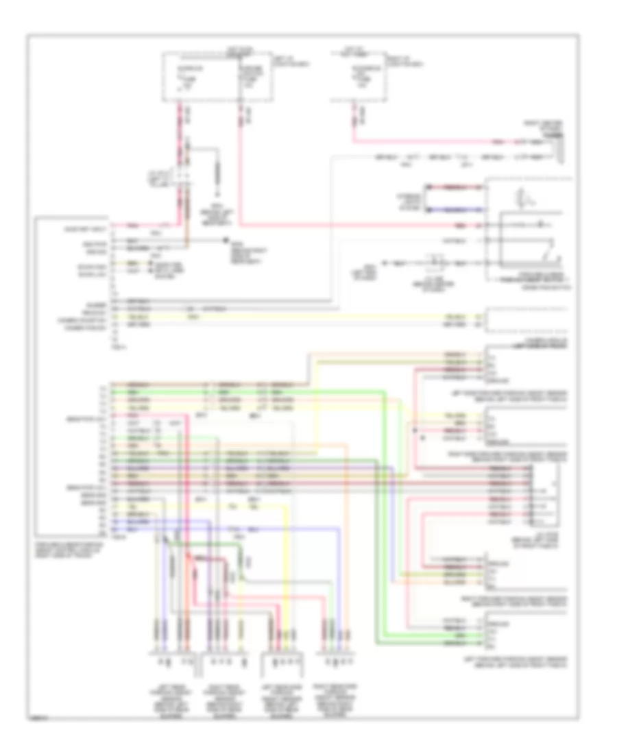 Parking Assistant Wiring Diagram for Hyundai Genesis 3.8 2012