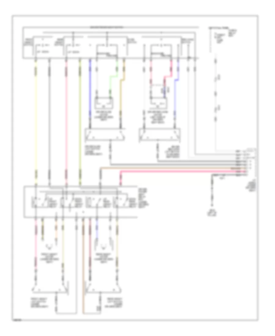 Driver Power Seat Wiring Diagram for Hyundai Genesis 3 8 2012