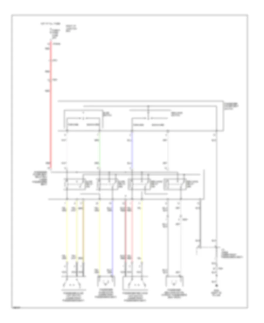 Passenger Power Seat Wiring Diagram for Hyundai Genesis 3.8 2012