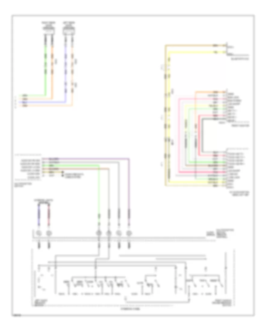 Radio Wiring Diagram with Navigation  Audio Amplifier 3 of 3 for Hyundai Genesis 3 8 2012