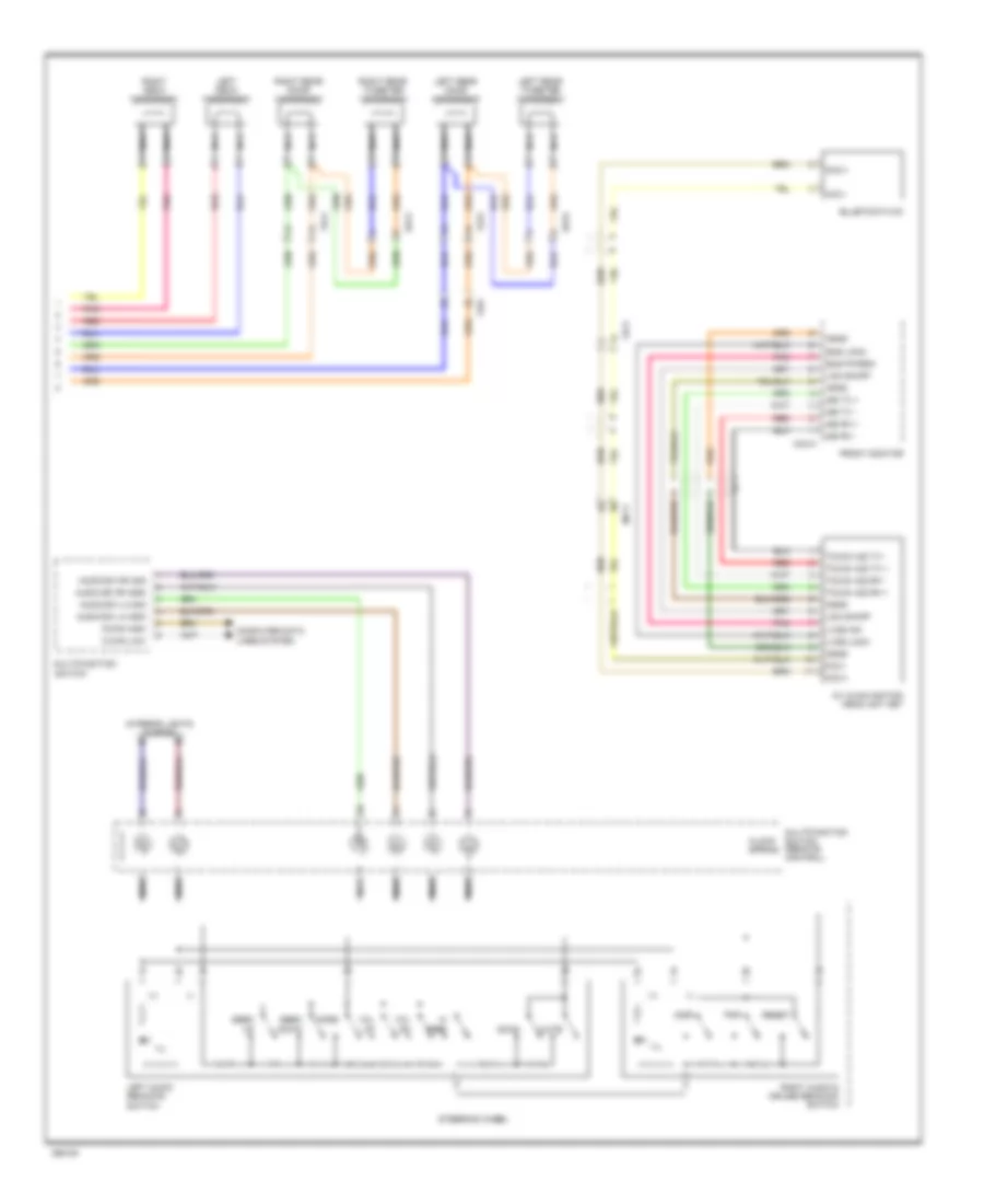 Radio Wiring Diagram, with Navigation  with JBL Amplifier (3 of 3) for Hyundai Genesis 3.8 2012