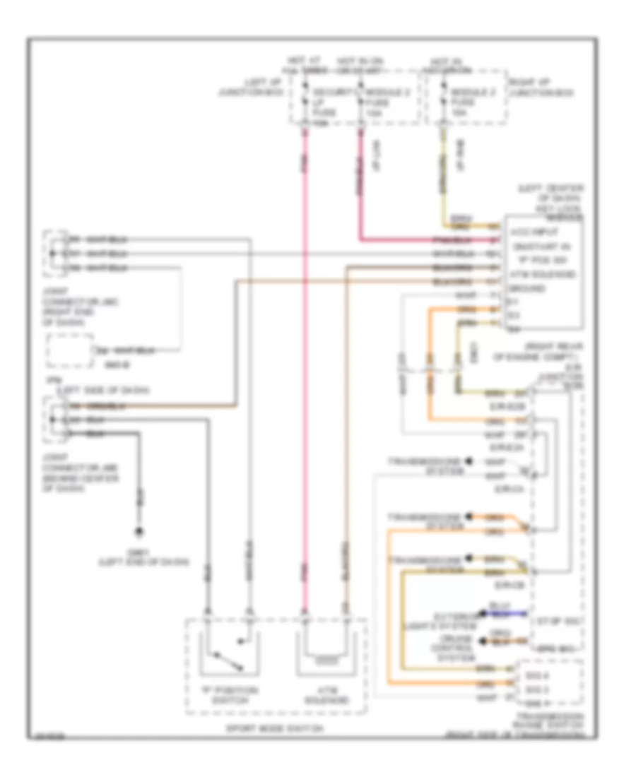 Shift  Key Lock Wiring Diagram for Hyundai Genesis 3 8 2012