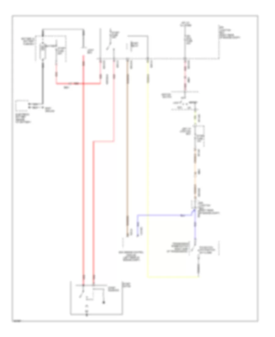 3.8L, Starting Wiring Diagram, without Button Start for Hyundai Genesis 3.8 2012
