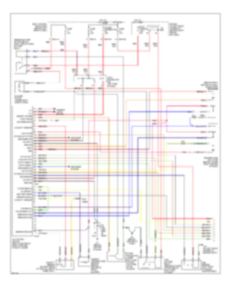 Automatic A C Wiring Diagram 1 of 2 for Hyundai Tiburon GT Limited 2006