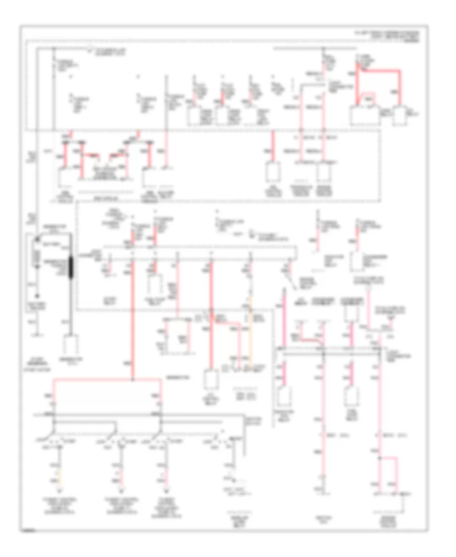 Power Distribution Wiring Diagram 1 of 8 for Hyundai Tiburon GT Limited 2006