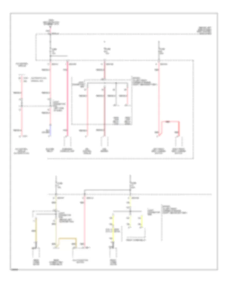 Power Distribution Wiring Diagram 4 of 8 for Hyundai Tiburon GT Limited 2006