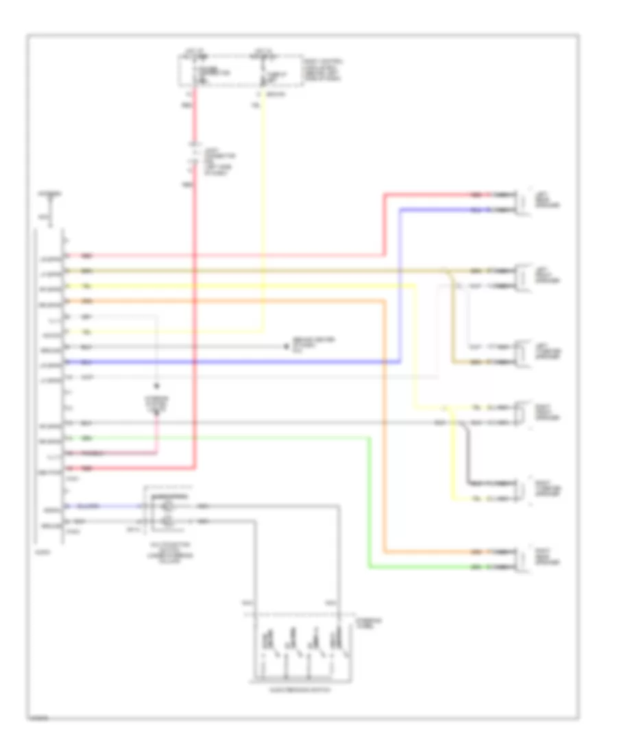 Radio Wiring Diagram without Amplifier for Hyundai Tiburon GT Limited 2006