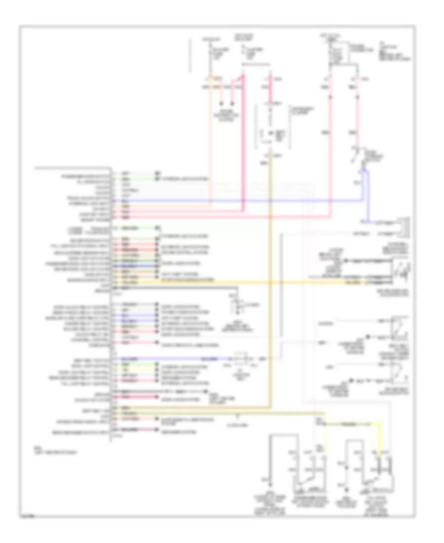 Body Control Modules Wiring Diagram for Hyundai Accent GLS 2010