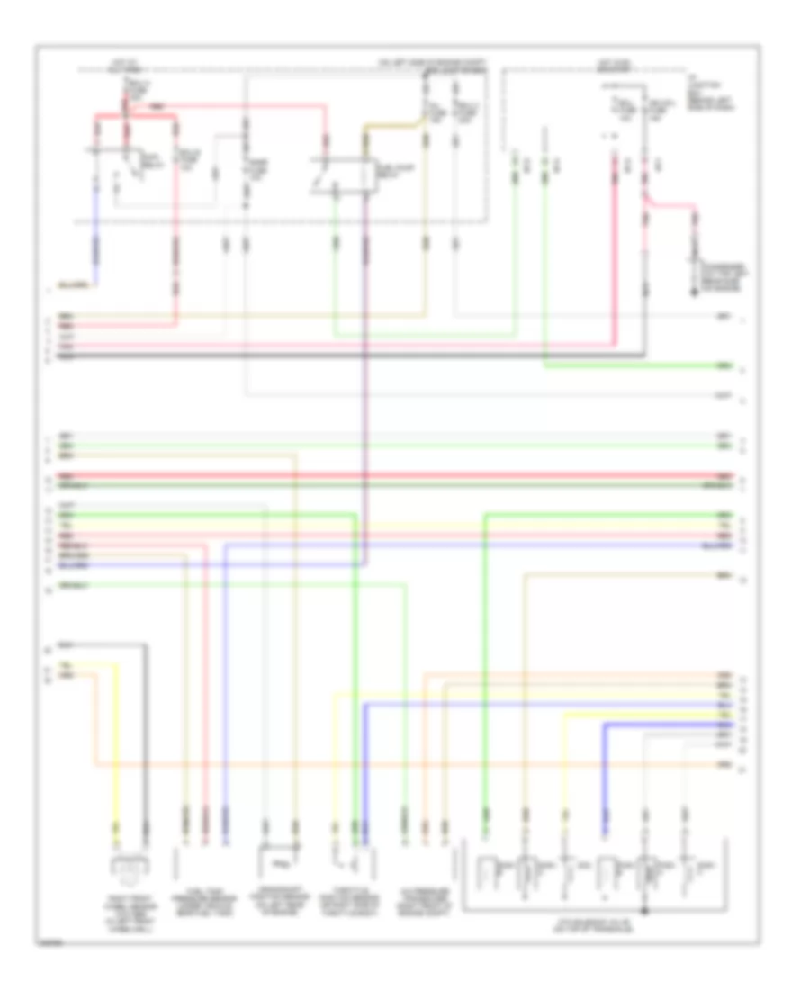 1.6L, Engine Performance Wiring Diagram, AT (2 of 4) for Hyundai Accent GLS 2010