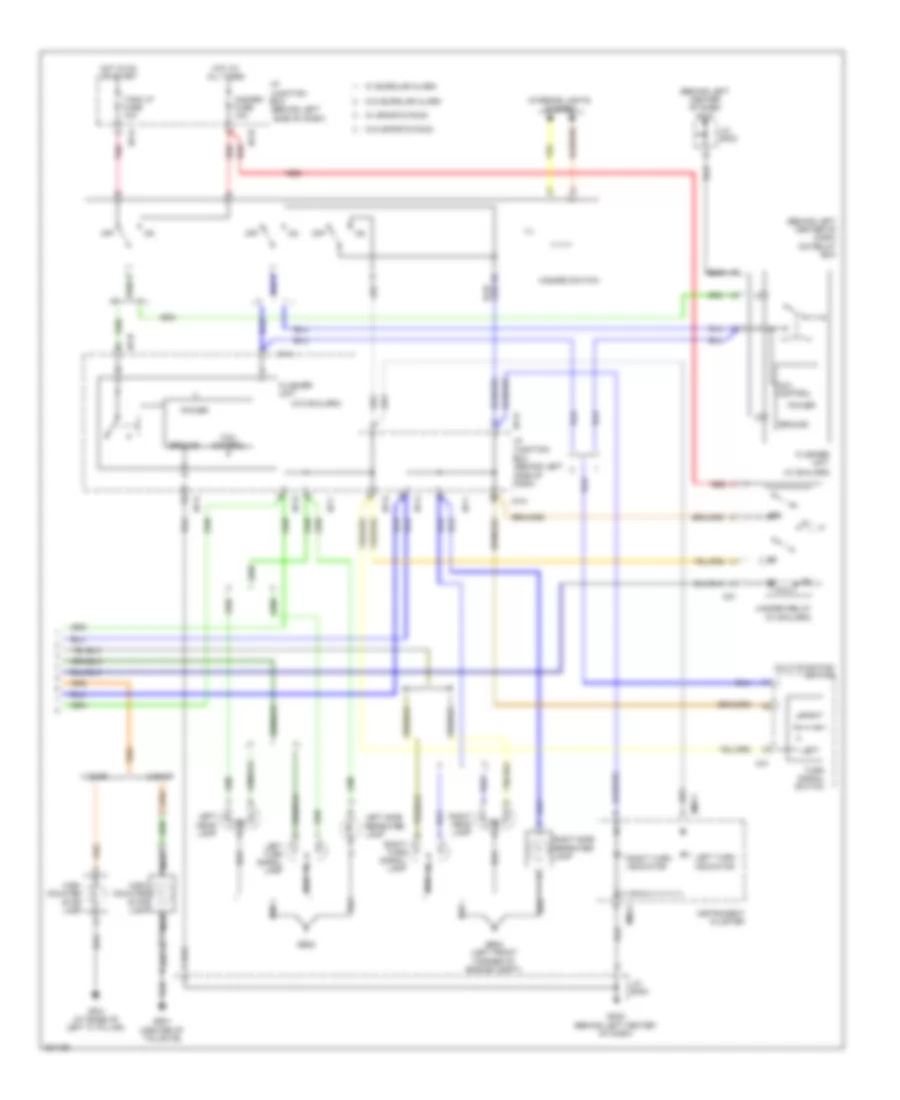 Exterior Lamps Wiring Diagram 2 of 2 for Hyundai Accent GLS 2010