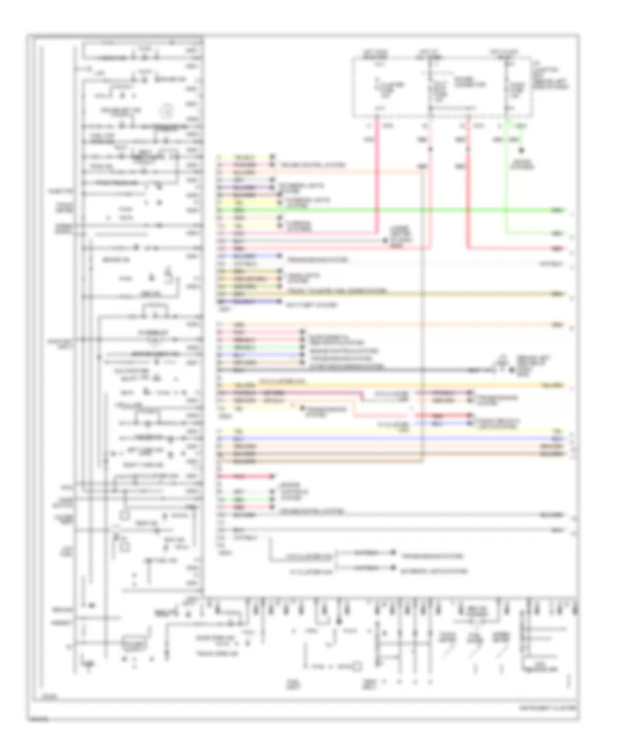Instrument Cluster Wiring Diagram 1 of 2 for Hyundai Accent GLS 2010