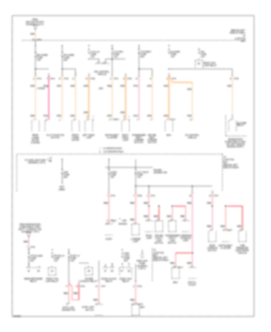 Power Distribution Wiring Diagram (3 of 4) for Hyundai Accent GLS 2010