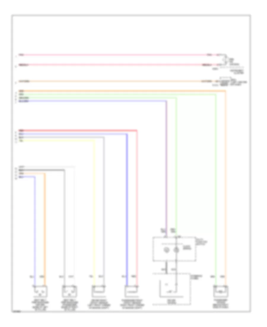 Supplemental Restraints Wiring Diagram, Base (2 of 2) for Hyundai Accent GLS 2010