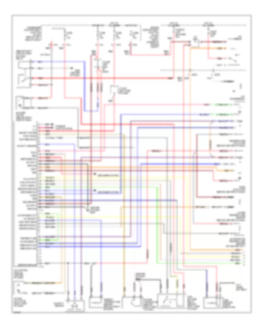 Automatic A C Wiring Diagram 1 of 2 for Hyundai Elantra GLS 2001
