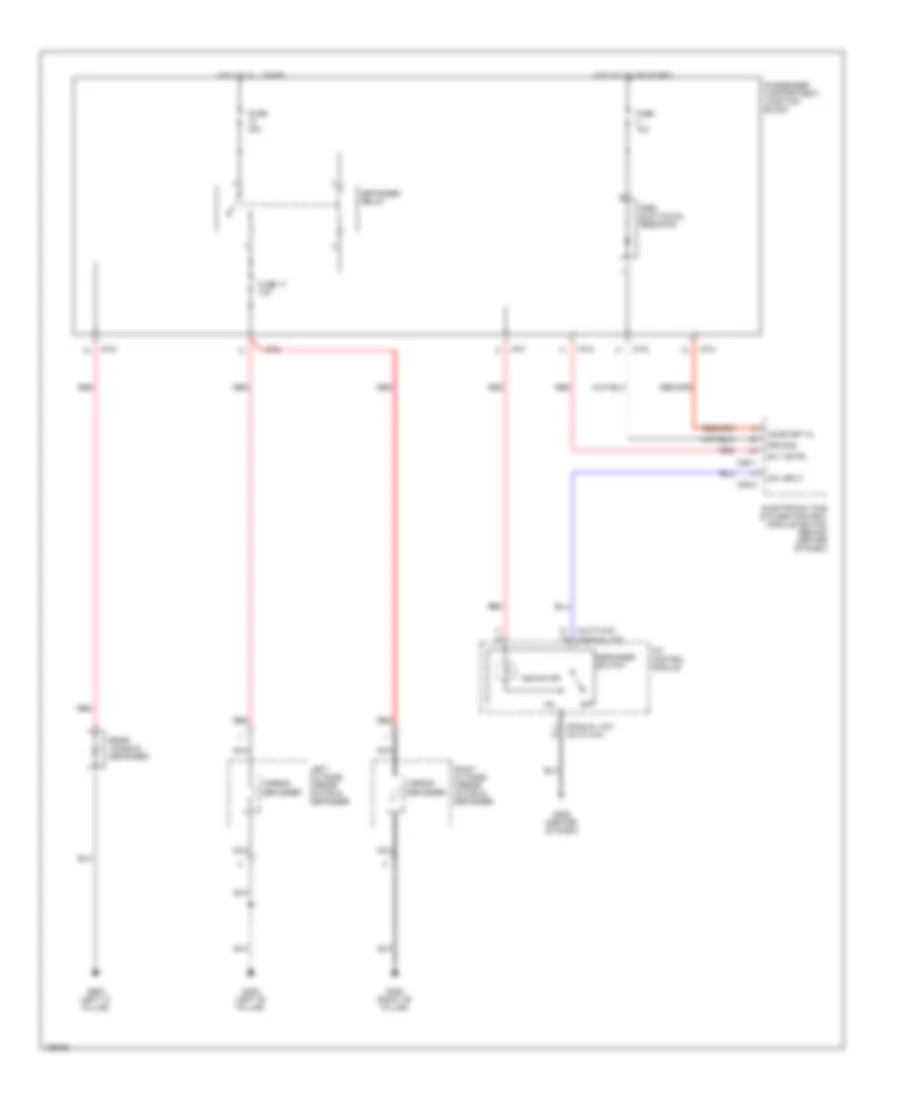 Defogger Wiring Diagram for Hyundai Elantra GLS 2001