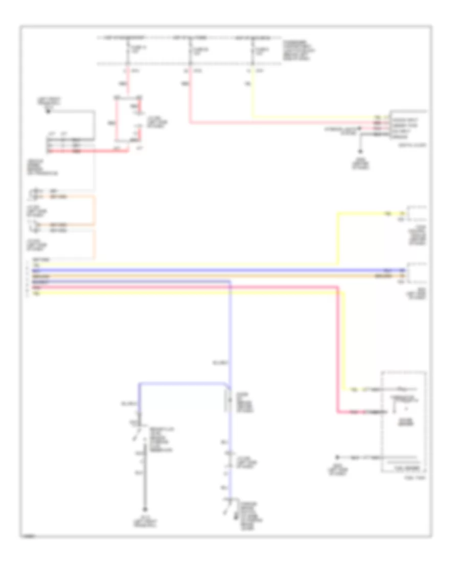 Instrument Cluster Wiring Diagram (2 of 2) for Hyundai Elantra GLS 2001
