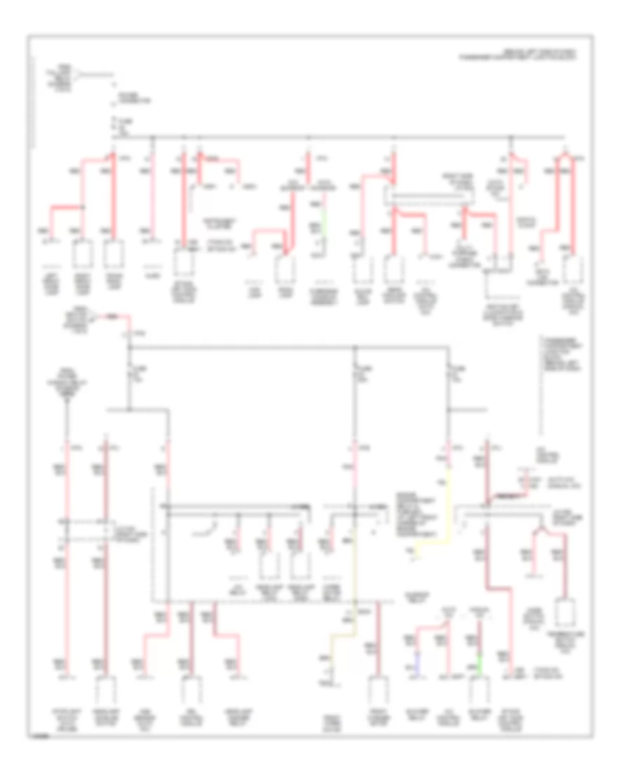 Power Distribution Wiring Diagram (4 of 5) for Hyundai Elantra GLS 2001
