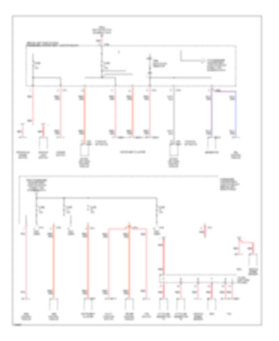 Power Distribution Wiring Diagram 5 of 5 for Hyundai Elantra GLS 2001