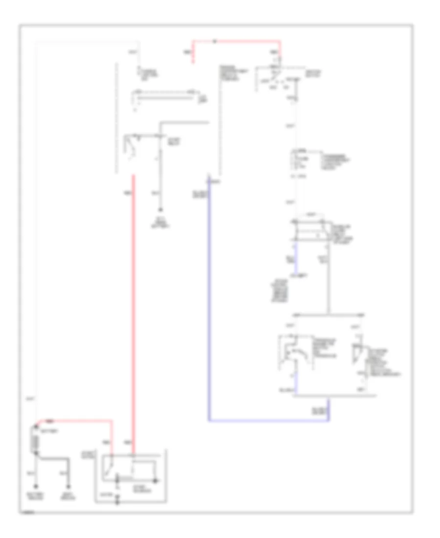 Starting Wiring Diagram for Hyundai Elantra GLS 2001
