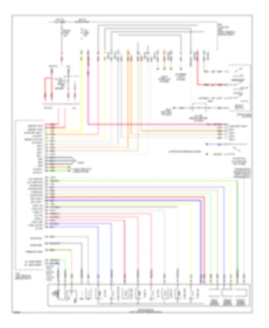 Transmission Wiring Diagram for Hyundai Genesis 4.6 2012