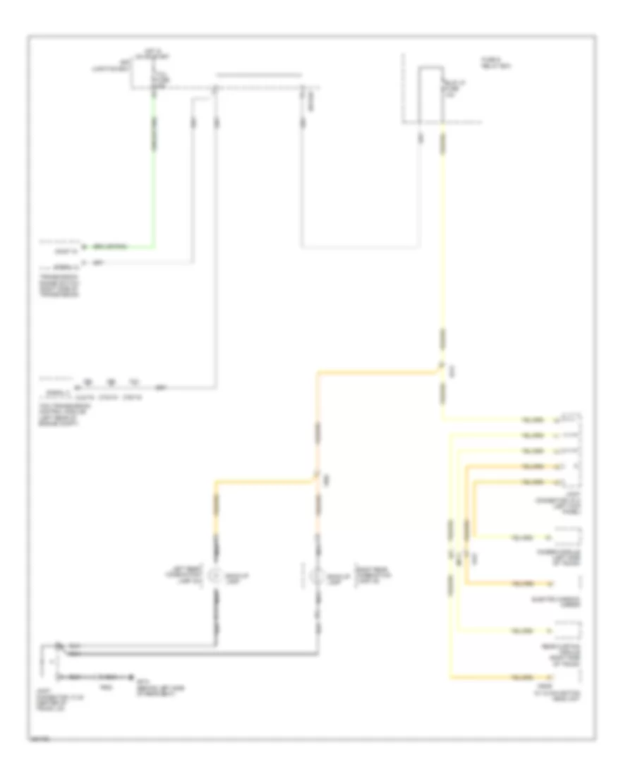 Backup Lamps Wiring Diagram for Hyundai Genesis 4 6 2012