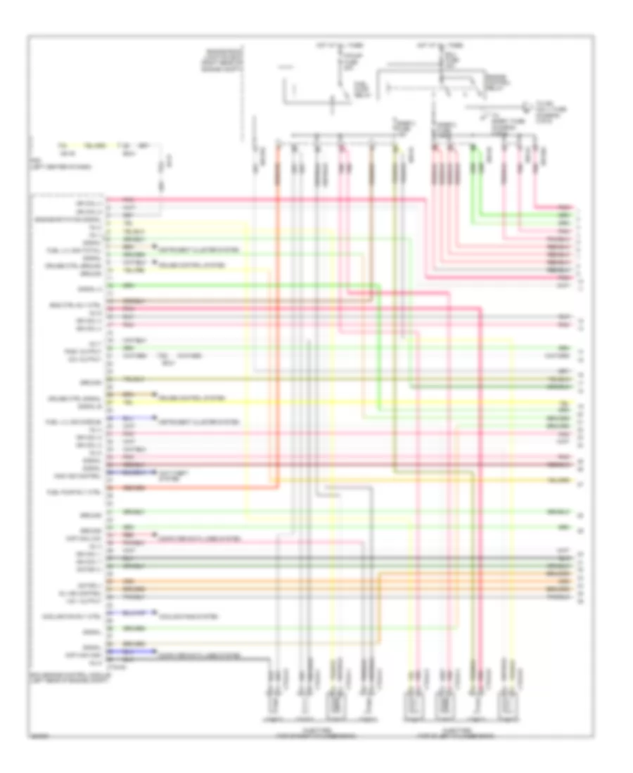 4.6L, Engine Performance Wiring Diagram (1 of 5) for Hyundai Genesis 5.0 2012