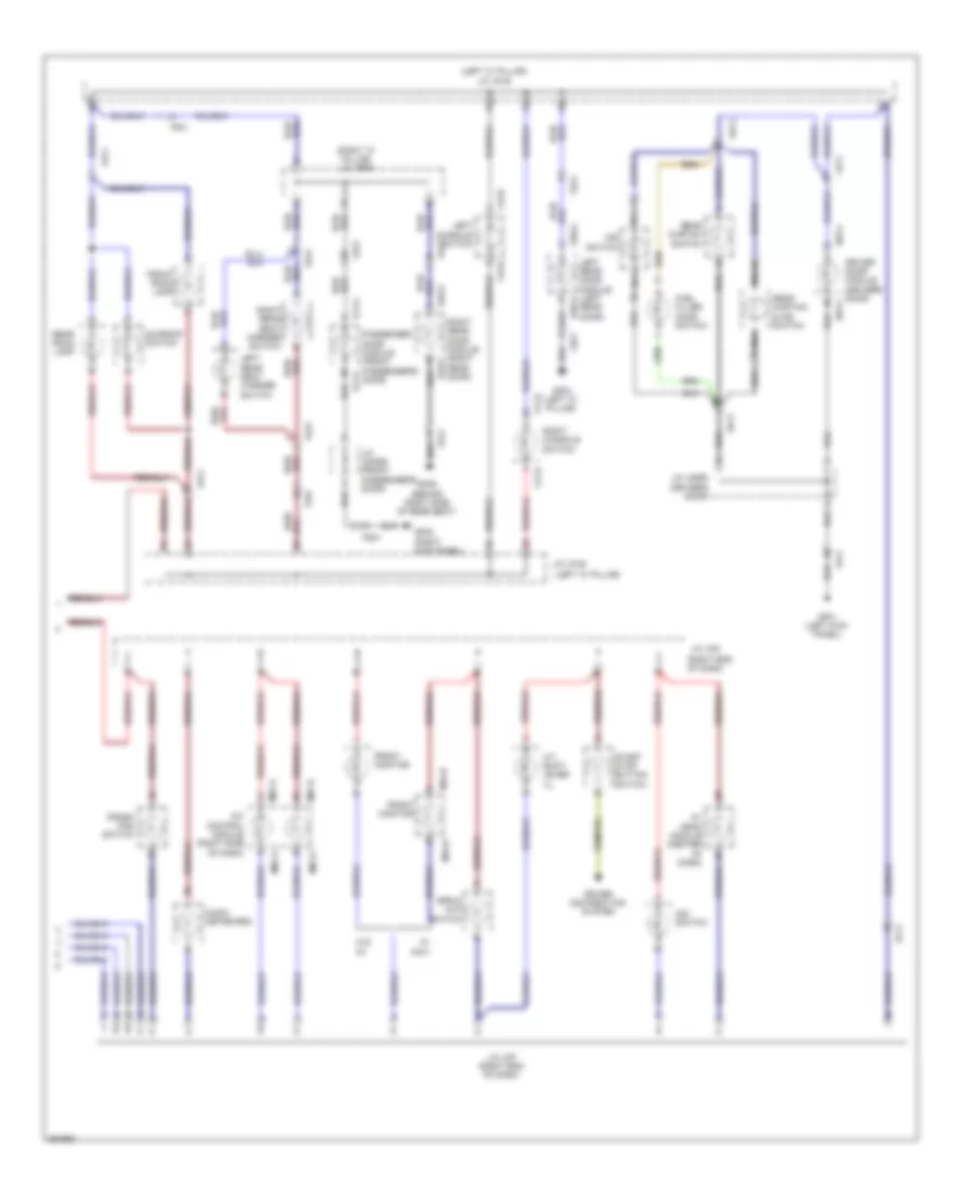 Instrument Illumination Wiring Diagram (2 of 2) for Hyundai Genesis 5.0 2012