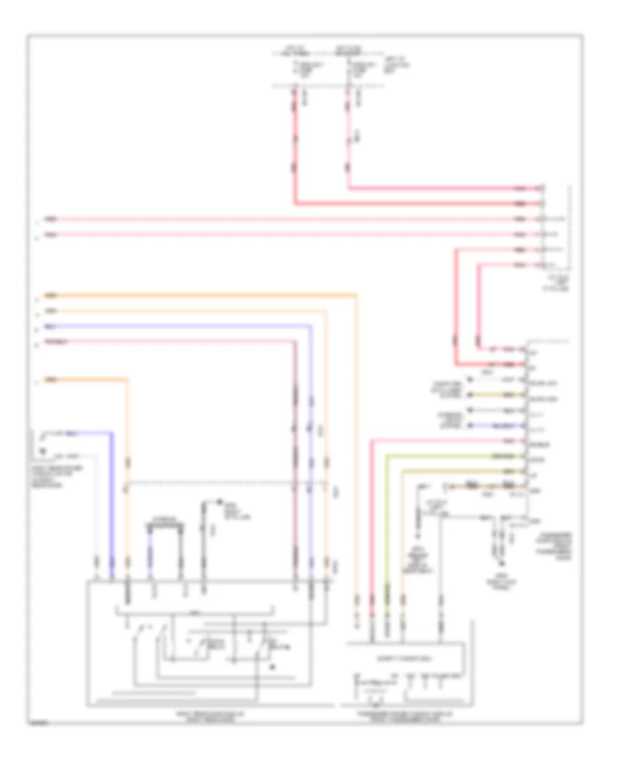 Power Windows Wiring Diagram (2 of 2) for Hyundai Genesis 5.0 2012