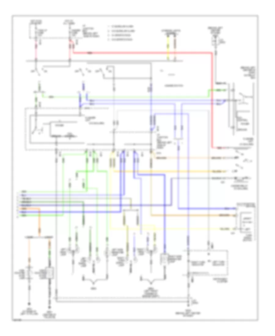 Exterior Lamps Wiring Diagram (2 of 2) for Hyundai Accent GS 2010