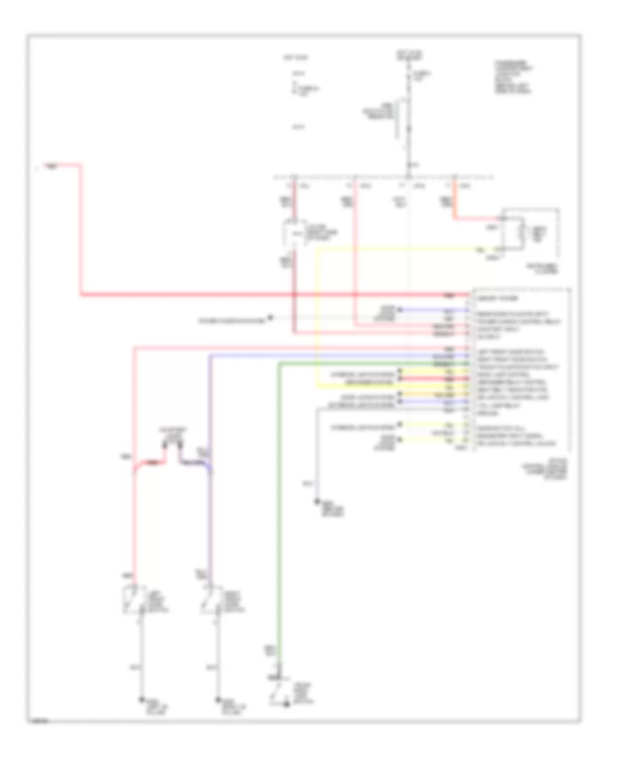 Body Computer Wiring Diagrams with ETACM 2 of 2 for Hyundai Elantra GT 2001