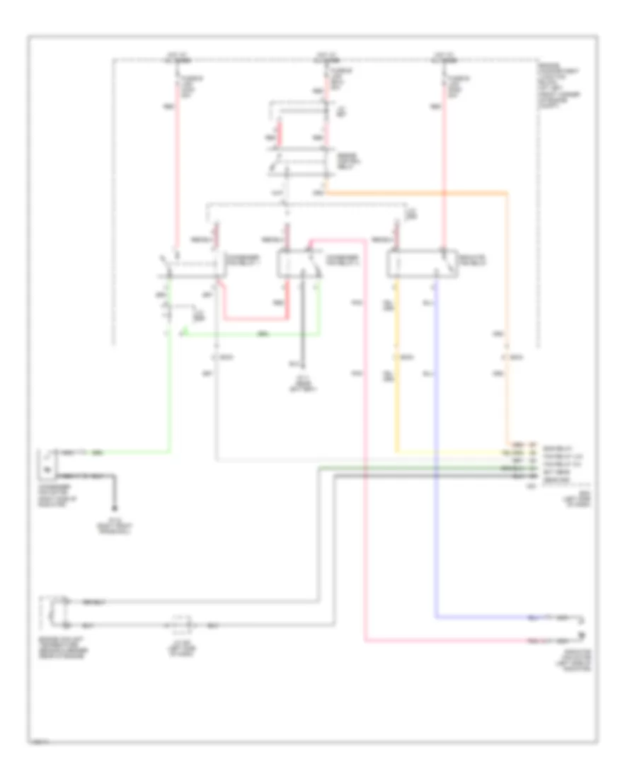 Cooling Fan Wiring Diagram for Hyundai Elantra GT 2001