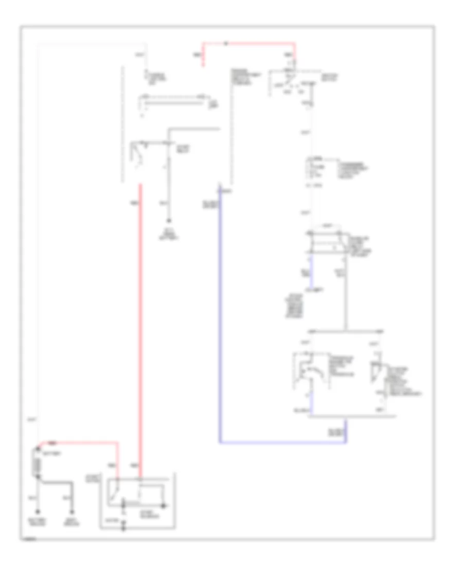 Starting Wiring Diagram for Hyundai Elantra GT 2001