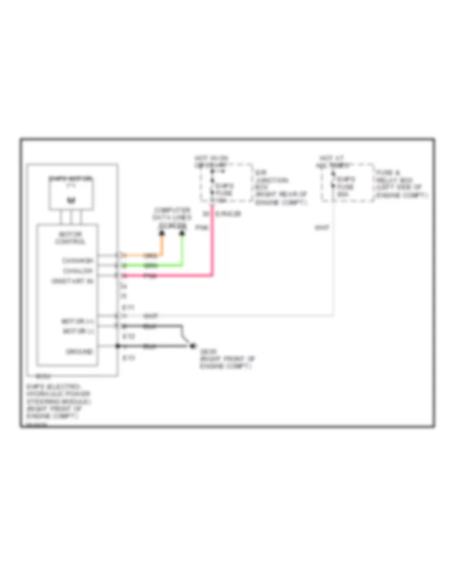 Electronic Power Steering Wiring Diagram for Hyundai Genesis 5.0 R-Spec 2012