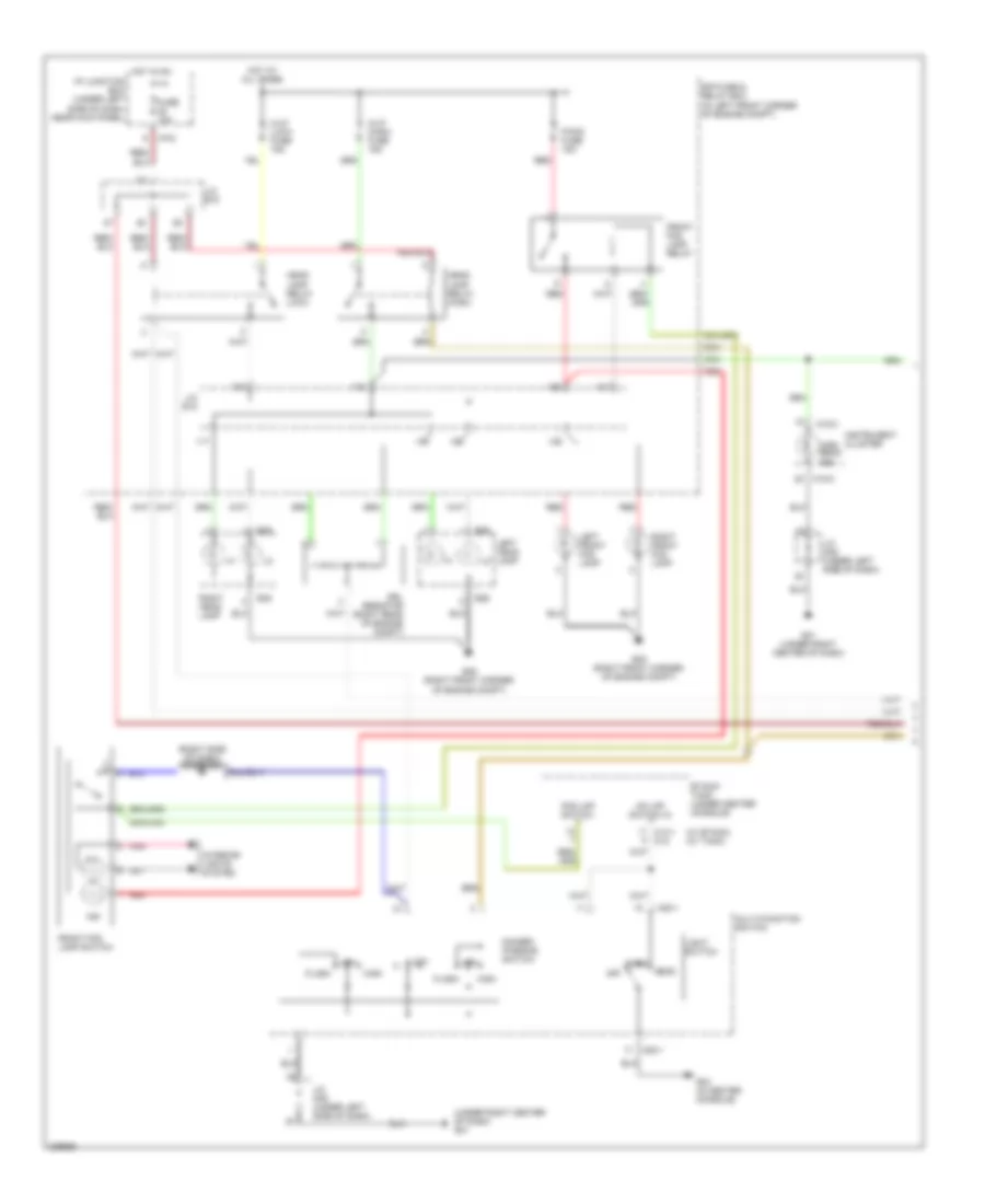 Headlights Wiring Diagram with DRL 1 of 2 for Hyundai Tucson GL 2006