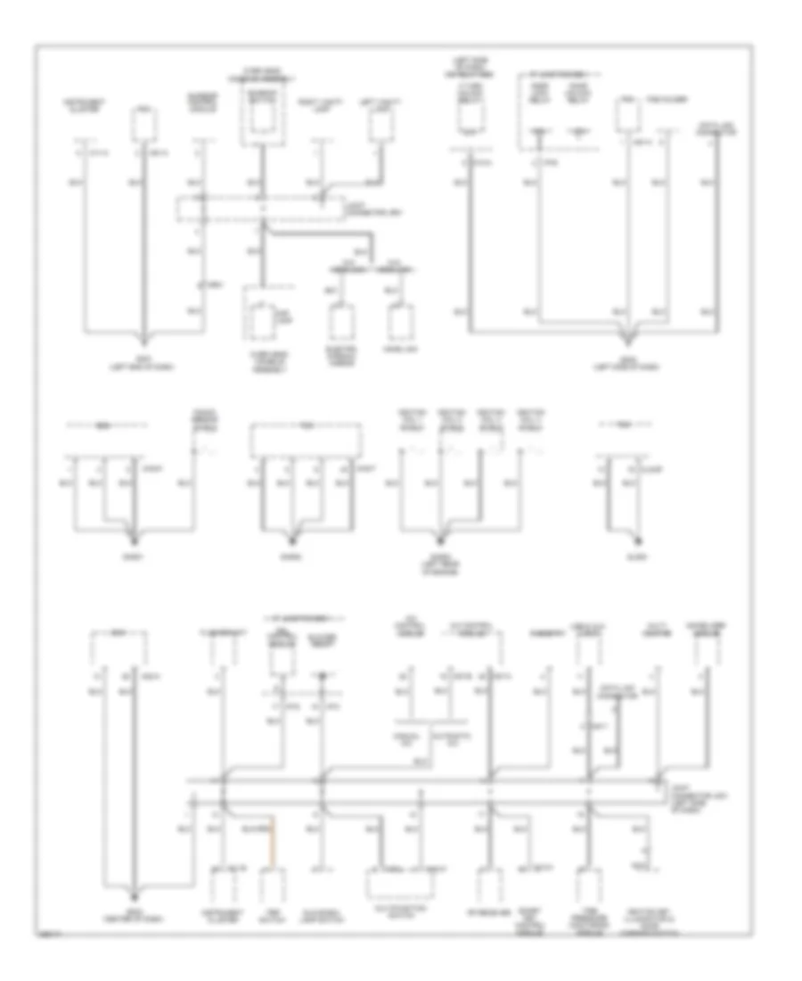 Ground Distribution Wiring Diagram 1 of 3 for Hyundai Genesis Coupe 2 0T 2012