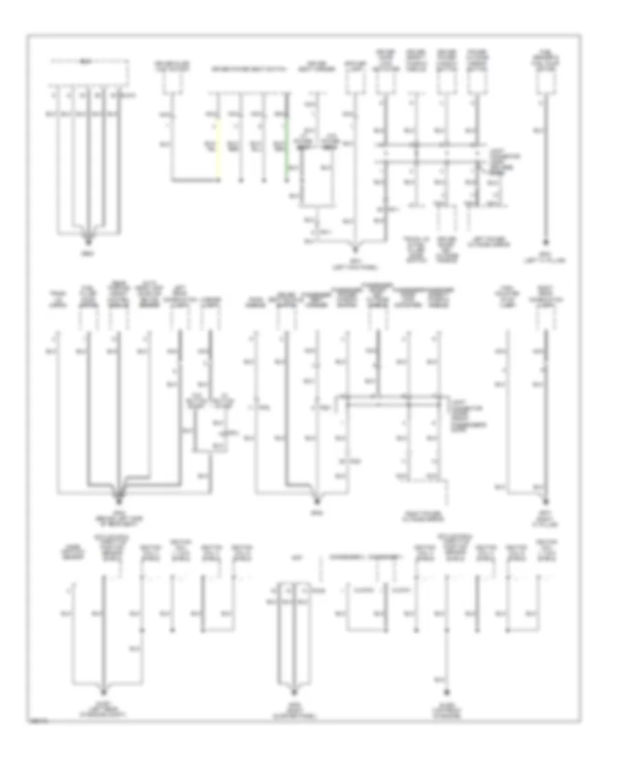 Ground Distribution Wiring Diagram 3 of 3 for Hyundai Genesis Coupe 2 0T 2012