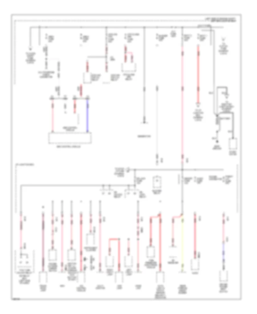 Power Distribution Wiring Diagram 1 of 6 for Hyundai Genesis Coupe 2 0T 2012