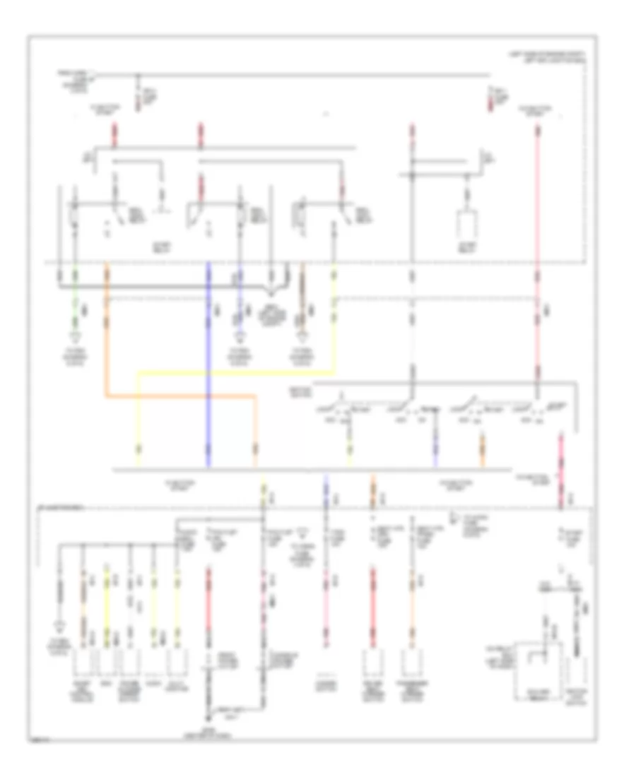 Power Distribution Wiring Diagram (3 of 6) for Hyundai Genesis Coupe 2.0T 2012