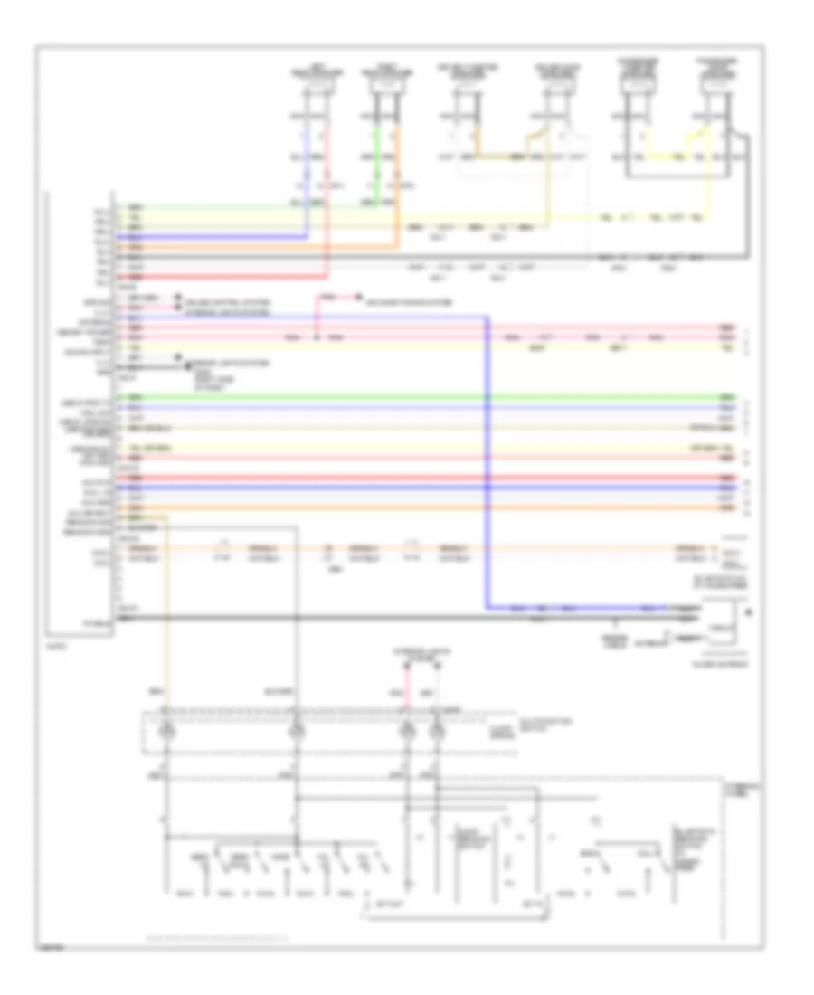 Radio Wiring Diagram without Amplifier 1 of 2 for Hyundai Genesis Coupe 2 0T 2012