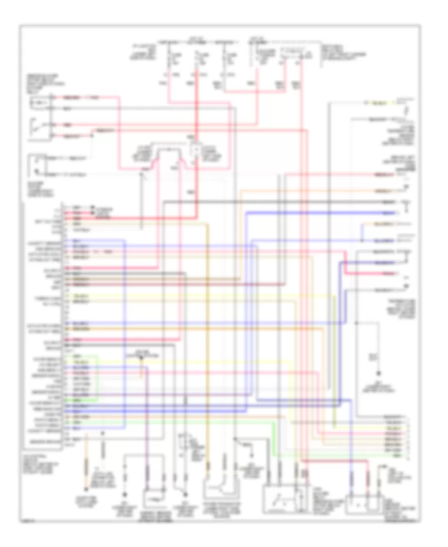 Automatic A C Wiring Diagram 1 of 2 for Hyundai Tucson GLS 2006