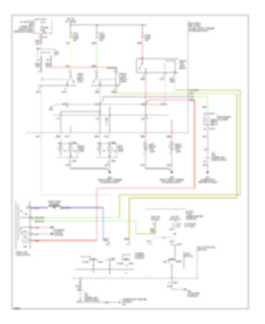 Headlights Wiring Diagram, without DRL for Hyundai Tucson GLS 2006