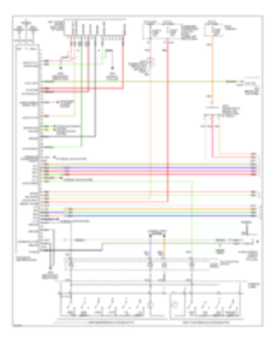 Navigation Wiring Diagram with JBL Amplifier 1 of 2 for Hyundai Azera GLS 2010